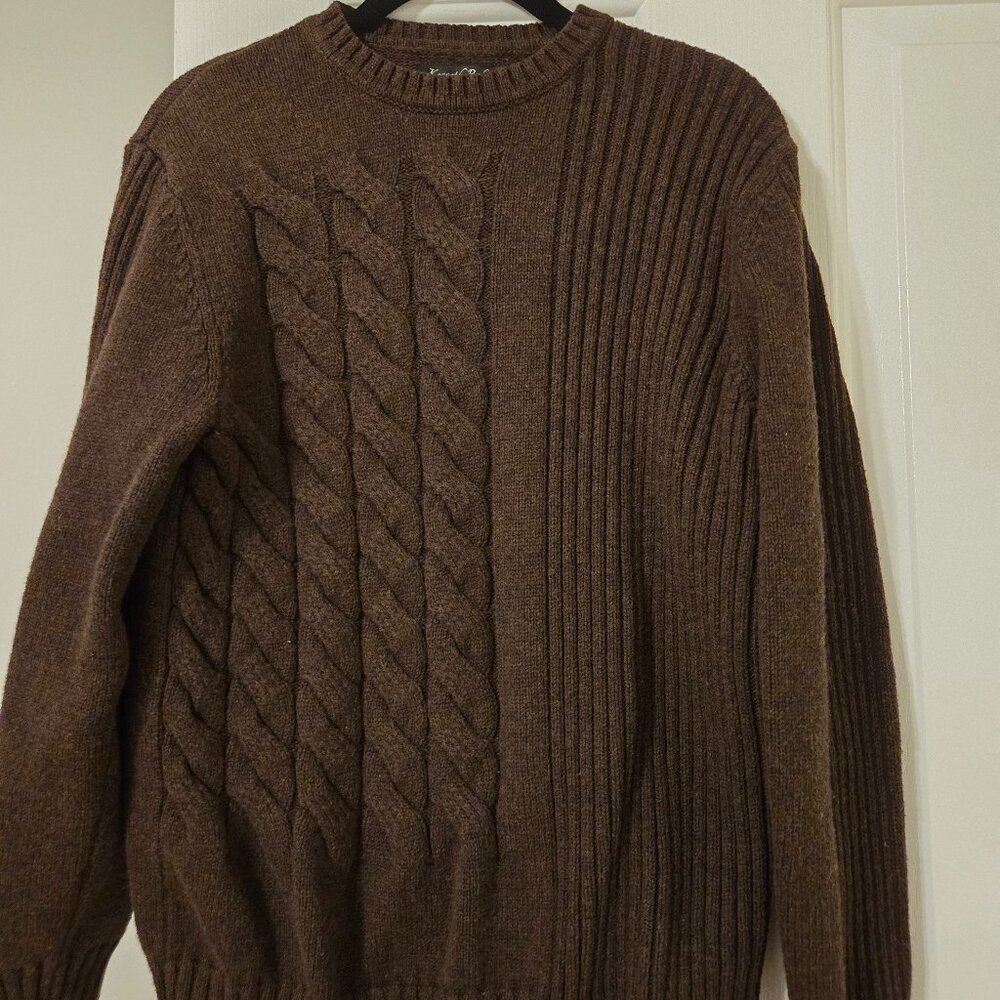 Mens Kenneth Roberts Platinum Size Small Brown Sweater